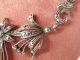Alte Kette Halskette Collier Silber 835 Markasiten Koralle Ketten Bild 2