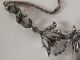 Alte Kette Halskette Collier Silber 835 Markasiten Koralle Ketten Bild 8
