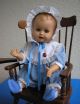 Arthur Schoenau - Sonneberg,  Entzückendes Kleines Baby Auf Einem Hochstuhl Puppen & Zubehör Bild 2
