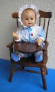 Arthur Schoenau - Sonneberg,  Entzückendes Kleines Baby Auf Einem Hochstuhl Puppen & Zubehör Bild 4