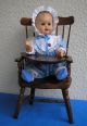 Arthur Schoenau - Sonneberg,  Entzückendes Kleines Baby Auf Einem Hochstuhl Puppen & Zubehör Bild 5