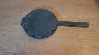 Sehr Altes Waffeleisen Gusseisen Küchenofen Antik Rarität Aus Frankreich Bild