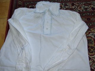 Antik Nachthemd Nachtkleid Baumwolle Ca.  80 Jahre Alt Carneval P.  12.  2/6 Bild