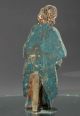 Antike Holzfigur Bauern - Altar Hl.  Maria,  Farbig Gefasste Altar - Figur,  Kreuzigung Skulpturen & Kruzifixe Bild 5