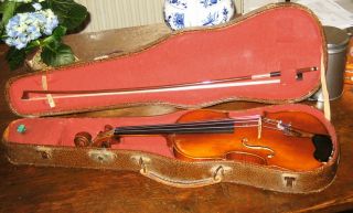 Französische 1/2 Geige Marquis Delair 1932,  Bogen - French 1/2 Violin Bild