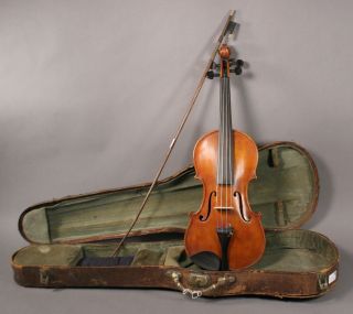 Antike Alte Geige Violine Antik Alt England Um 1920 Mit Geigenkoffer 3805 - 3 - 1 Bild
