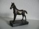 Bronze Pferd Skulptur Pfolen Auf Marmor - Sockel 1950-1999 Bild 1