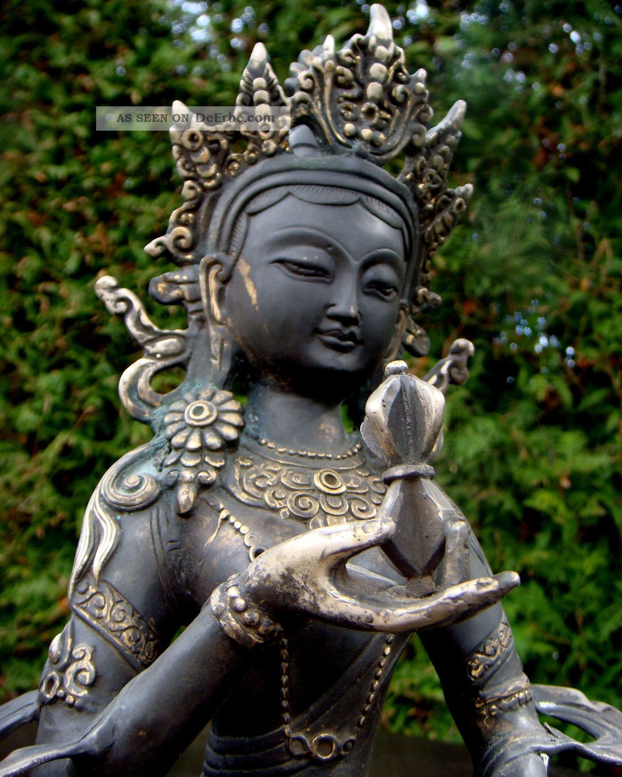 Adi - Buddha Vajrasattva,  Silber,  Skulptur,  Tibet,  China,  Feng Shui,  Asiatika Entstehungszeit nach 1945 Bild