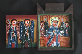 Icon Coptic Orthodox Ethiopia Äthiopien: Ikone Koptisch Orthodox,  Gemälde. Bild