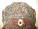 Mahakala - Maske.  17,  5 Cm.  X 21 Cm.  Mit Knochen Und Echten Steinen.  Auf Messing. Entstehungszeit nach 1945 Bild 4