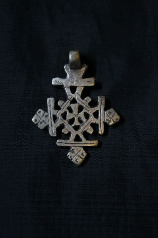 Äthiopien: Kreuz Anhänger,  Koptisch Halskreuz.  Ethiopian: Copitic Cross Pendant. Bild