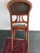 4 Jugendstil Stühle Mit Lederbezug Im Restaurierungsbedürftigem 1890-1919, Jugendstil Bild 10