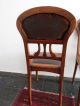 4 Jugendstil Stühle Mit Lederbezug Im Restaurierungsbedürftigem 1890-1919, Jugendstil Bild 6