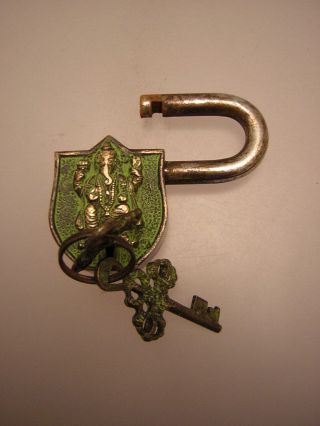 Vorhängeschloss Aus Tibet (metal Padlock Ganesha) Bild