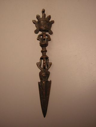 Phurba Aus Tibet (metal Ritual Objekt Ph) Bild