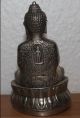 China Bronze Buddha Tibetsilber Carved Signiert Brass Signed Tibet Statue Figur Entstehungszeit nach 1945 Bild 4