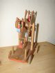 Altes,  Fahrbares Riesenrad Aus Holz Mit Figuren Holzspielzeug Bild 3