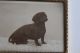 Vintage Bild Bilderrahmen Messing Dackel Antik Hund Foto 20er 30er Alt 1930 1920-1949, Art Déco Bild 3