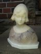 Alabaster Figur Mädchen Büste Um 1900 Jh. Vor 1900 Bild 1