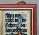 Antikes Wachsbild,  Tafel - Vater Unser - Wandbild,  Gebet Wachs Mit Teufel Votivbilder & Sakralmalerei Bild 1