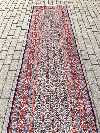 Teppich 100 Handgeknüpft Schurwolle 396x83 Cm Carpet Tappeto Tapis Rug Bild