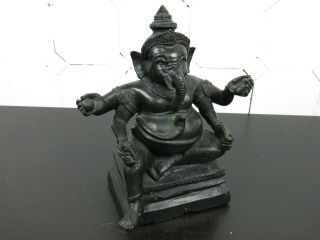 Antike Bronze Figur,  Ganesha,  Skulptur,  Massivbronze,  Alt,  Indien Bild