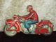 Antikes Motorrad Blech - Spielzeug,  U.  S.  Zone,  Made In Germany,  Nachlass,  Auto Original, gefertigt 1945-1970 Bild 4