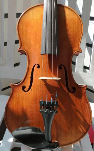 Antike 4/4 Geige Mit Zwei Innenzettel Bild