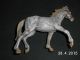 Elastolin Weißes Pferd Für Kampfwagen Planwagen Frühe Bemalung 7cm Figuren Gefertigt nach 1945 Bild 1