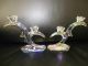 Echt Lgw Pfauenauge Leuchter Bleikristall Kerzenhalter Kerzenständer Irisierend Kristall Bild 2