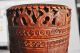 Alte (antike) Holzbox Zylinder Mit Filigranen Schnitzereien 16 Cm Mit Deckel Holzarbeiten Bild 1