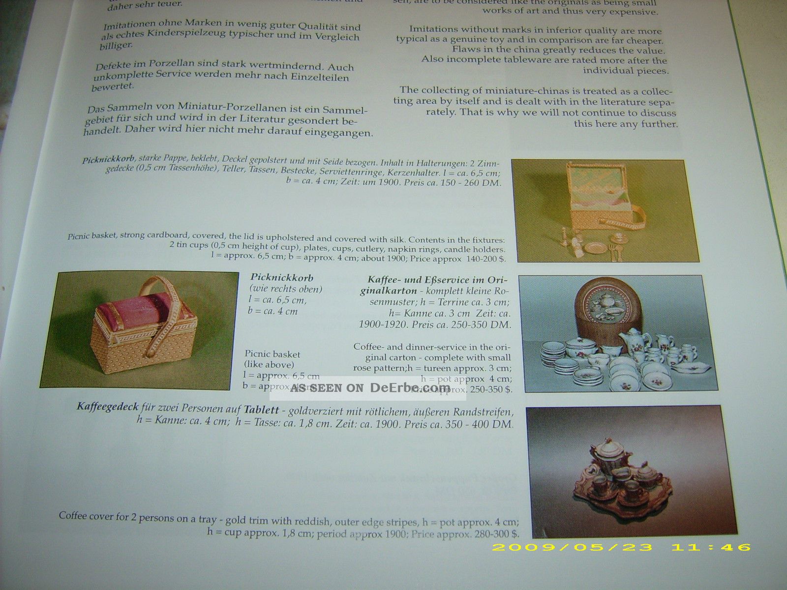 Elke Gottschalks " Alte Puppenstuben " Katalog über Alte Puppenstuben