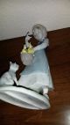 Seltene Gräfenthal Porzellanfigur 27 Cm Mädchen Mit Kücken Und Katze Nach Marke & Herkunft Bild 5