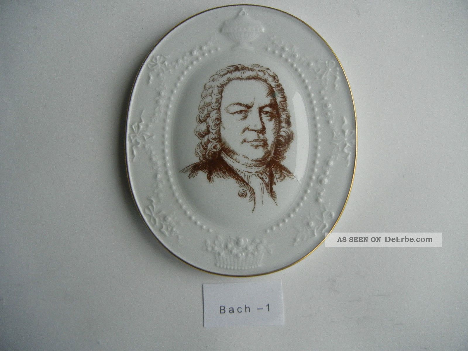 Meissen Medaillon Johann Sebastian Bach (meine Pos.  1) Meissen Bild