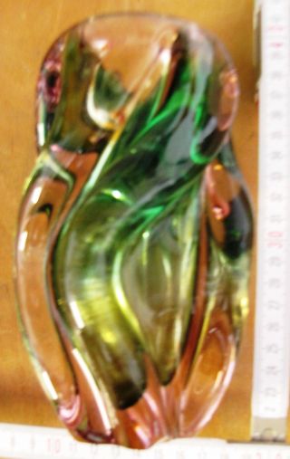 Chribska - Glas,  Bohemia,  Vase Mehrfarbig,  ähnlich Murano - Glas,  Unikat 60/70er Bild