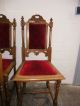 Antike Hochlehnerstühle Stühle Gepolstert Eiche Massiv Gründerzeit Stühle Bild 1