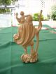 Holzfigur - Heiligenfigur - Hl.  Christopherus - Südtirol - Geschnitzt - Deko - Holzarbeiten Bild 1