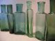7 Alte Flaschen,  Kolonialwarenladen Um Ca 1900 Glas & Kristall Bild 5