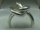Top Massiver Handgearbeiteter Designer Ring In Knoten Form Aus 835 Silber Ringe Bild 1