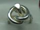 Top Massiver Handgearbeiteter Designer Ring In Knoten Form Aus 835 Silber Ringe Bild 2