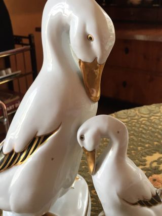 Metzler & Ortloff I:porzellan Figur Grosse Ente Antik Topzustand Sammlungsauflg. Bild