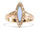 Antiker Marquise Ring In 585 Gold,  Opal & Perlen,  Jugendstil,  Hannover Steinwehr Ringe Bild 1