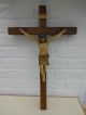 Hochwertiges Kreuz Mit Farbig Gefasstem Stuck? Korpus Kruzifix Jesus Christus Skulpturen & Kruzifixe Bild 1