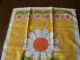 Pril - Blume - Frottee - Tuch,  70er Jahre,  100 Baumwolle, Weißwäsche Bild 2