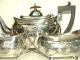 Silber Plate 3 - Teil Große Handgrawierte Service Birningham Englandd Ca.  1890 Objekte vor 1945 Bild 4