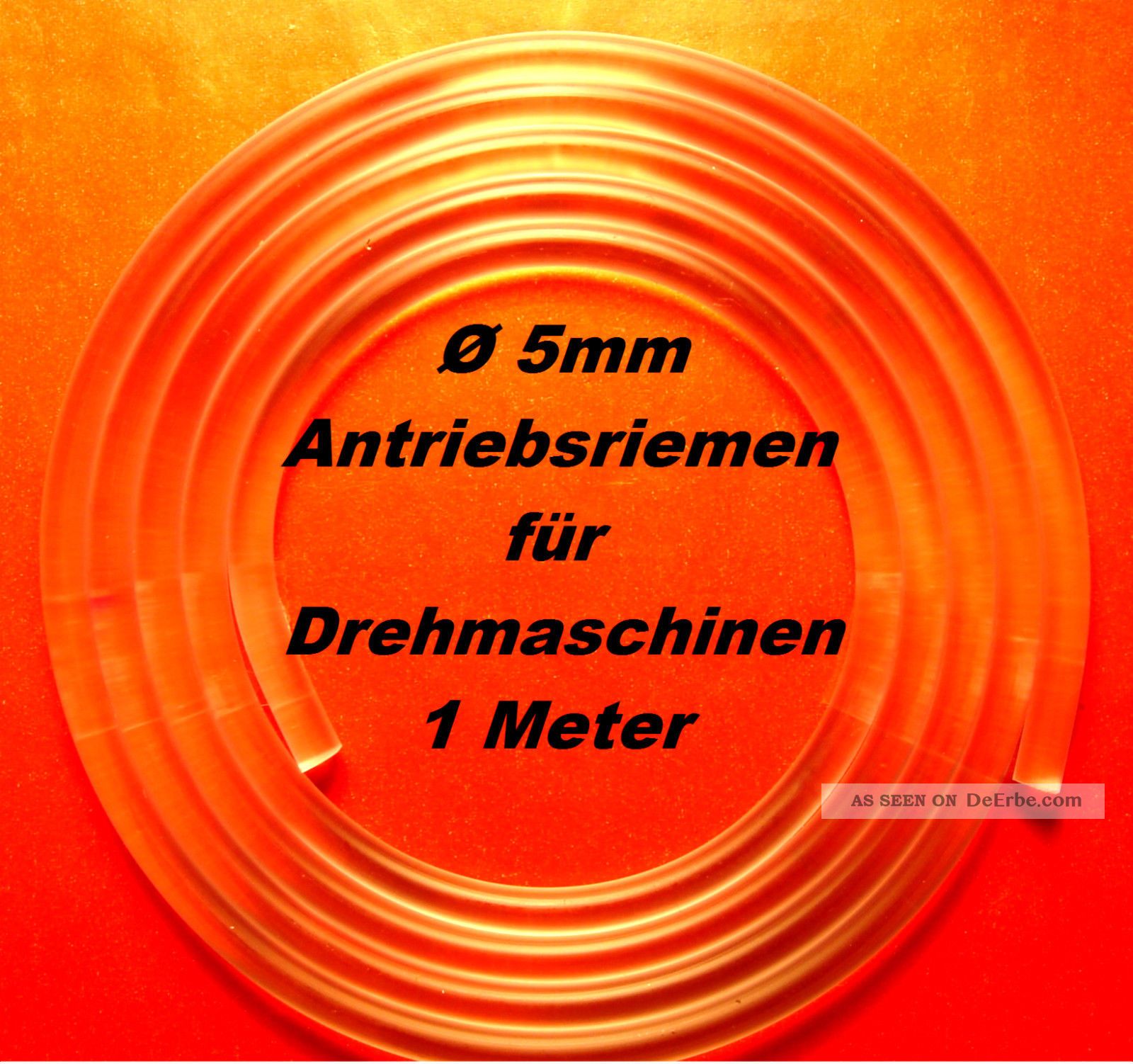 1 Meter Ø 5mm Antriebsriemen belt for lathe Uhrmacherdrehbank Emco Unimat 