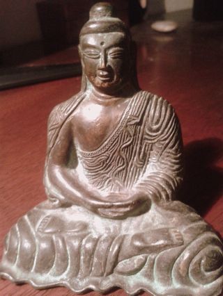 Wunderschöne Buddha - Statue,  Bronzeguss Bild