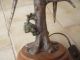 Antike Originale Bronze - Tischlampe Mit Voller Funktion Unbeschädigt Um 1900 Antike Originale vor 1945 Bild 3