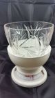 Edle Große Schwere Vase Sektkühler Pokal Aus Bleikristall Schleuderstern 3,  4 Kg Kristall Bild 6