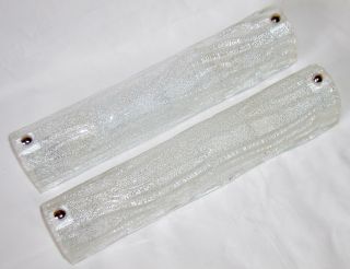Ice Glass Kalmar Paar Wand Lampen (2 Stück) Plafoniere 80er Vintage Bild